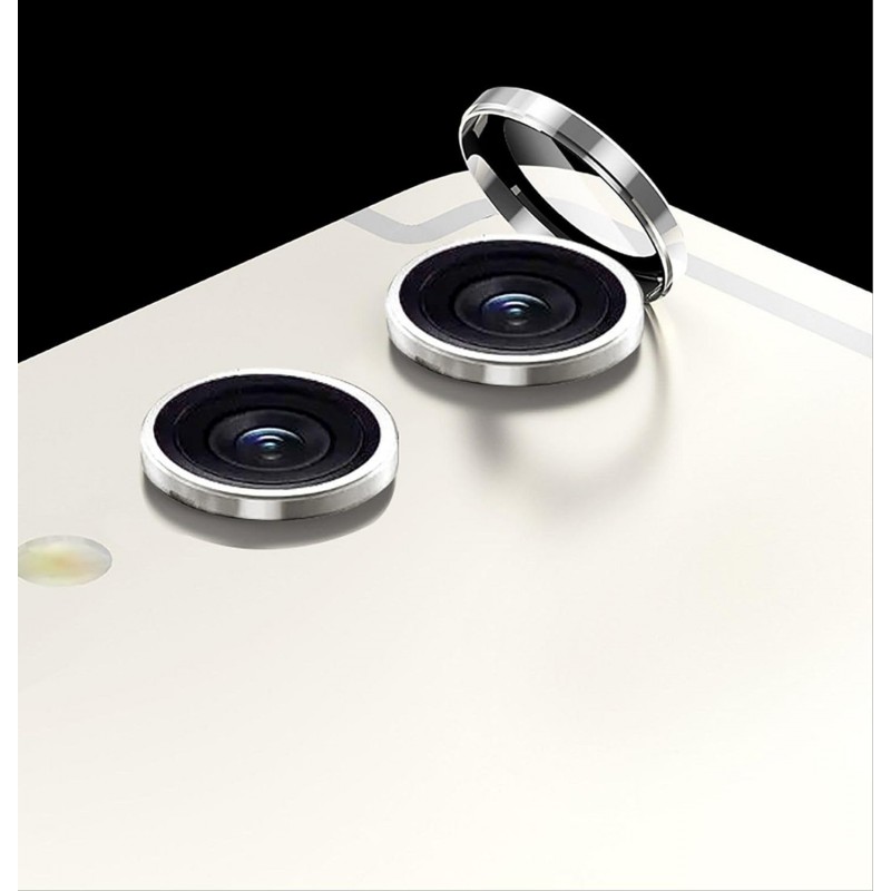 Γυαλί Προστασίας Eagle Eye Camera Lens with Metal Ring  and Positioning Plate Samsung Galaxy Tab S10 FE Plus Tempered Glass 9H AntiCrash / AntiShock  Silver