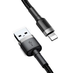 Καλώδιο Φόρτισης Baseus Cafule CALKLF-BG1 USB to Lightning Cable 2.4A 1m Black