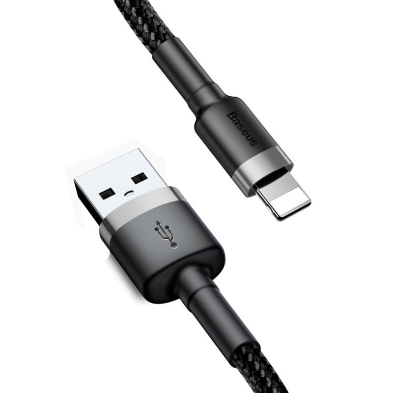 Καλώδιο Φόρτισης Baseus Cafule CALKLF-BG1 USB to Lightning Cable 2.4A 1m Black