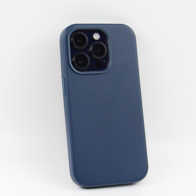 Θήκη Mag Leather Apple iPhone 15 (6.1") Blue