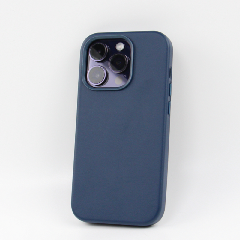 Θήκη Mag Leather Apple iPhone 15 (6.1") Blue
