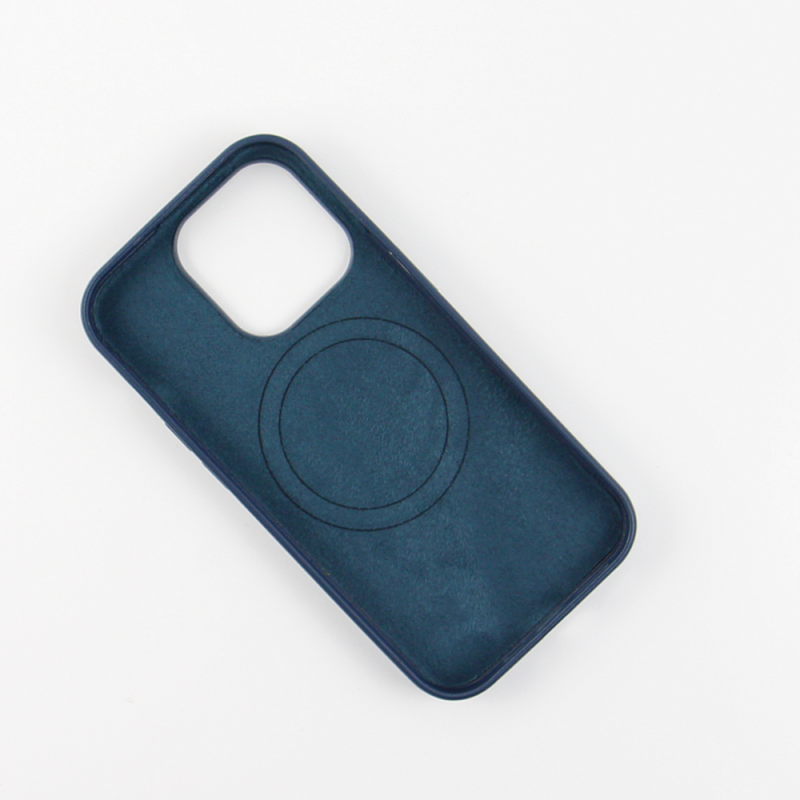 Θήκη Mag Leather Apple iPhone 15 (6.1") Blue