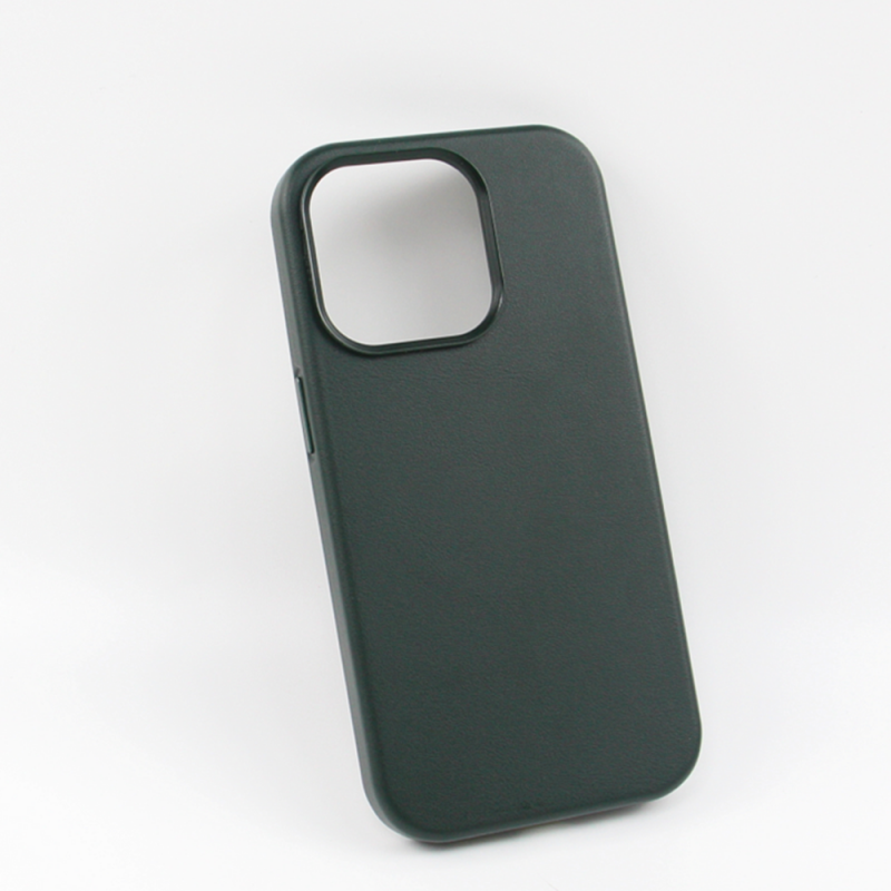 Θήκη Mag Leather Apple iPhone 15 (6.1") Dark Green