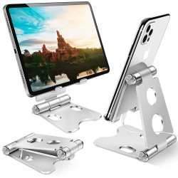 Βάση Γραφείου Desktop Holder Stand For Phone Type 3 Silver