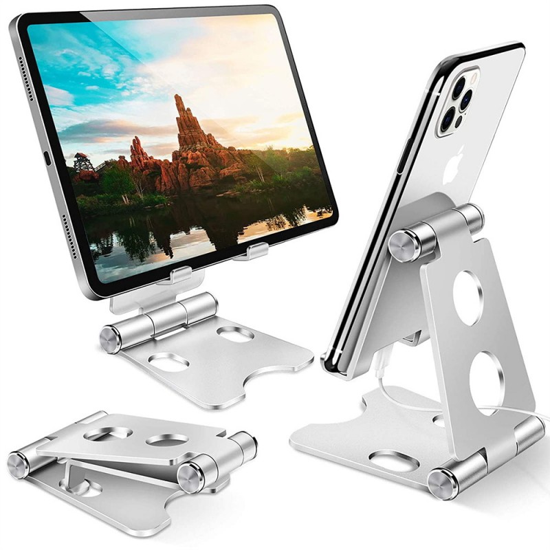 Βάση Γραφείου Desktop Holder Stand For Phone Type 3 Silver