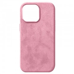 Θήκη Alcantara Magsafe Cloth Suede Cover Apple iPhone 16 Pro Max (6.9") Light Pink