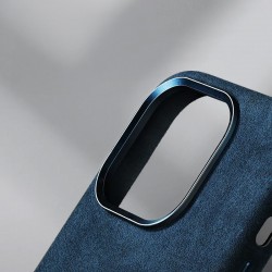 Θήκη Alcane Magsafe Cloth Suede Cover Apple iPhone 16 Plus (6.7") Navy
