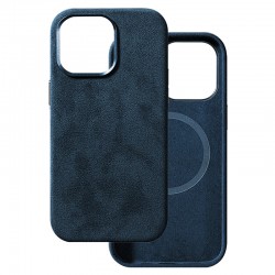 Θήκη Alcane Magsafe Cloth Suede Cover Apple iPhone 16 Plus (6.7") Navy