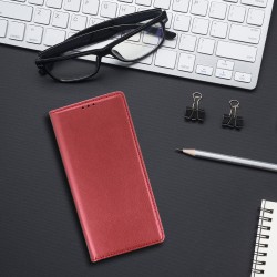 Θήκη Book Smart Magnet  Motorola Moto E22 Burgundy