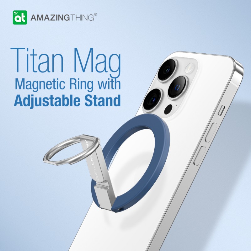 Δαχτυλίδι Συγκράτησης Amazing Thing Ring Mag Magnetic Holder Stand Blue