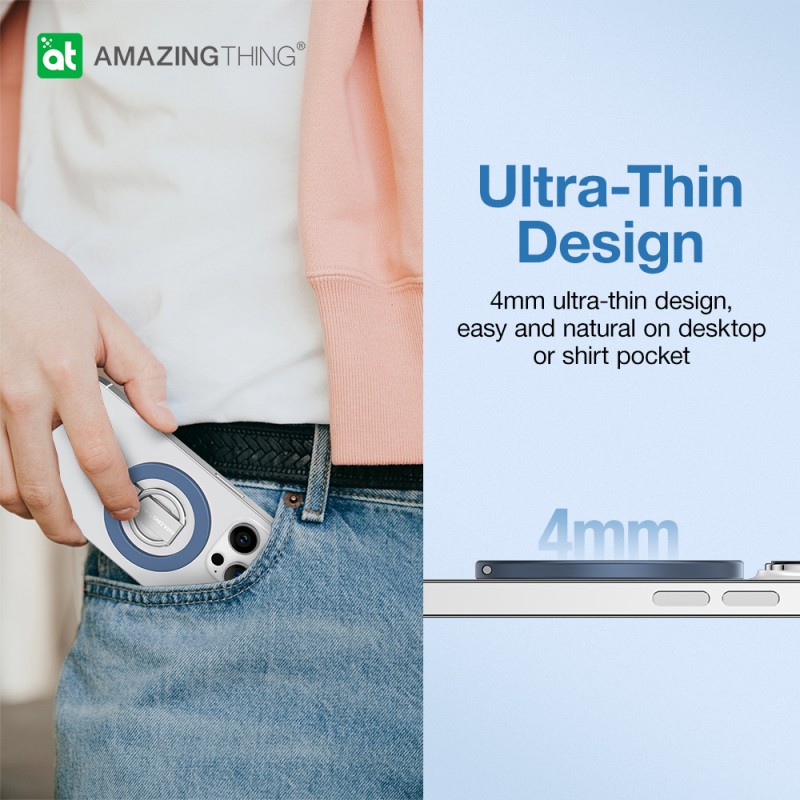 Δαχτυλίδι Συγκράτησης Amazing Thing Ring Mag Magnetic Holder Stand Blue