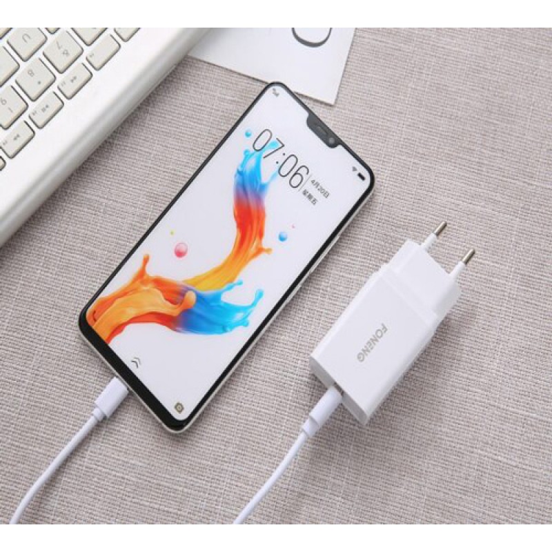 Φορτιστής Ταξιδιού Foneng USB To Lightning K210 White