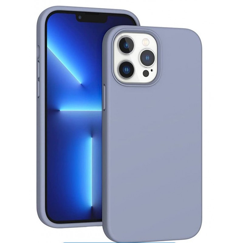 Θήκη Real Smooth Silicone  Apple iPhone 14 (6.1") Blue