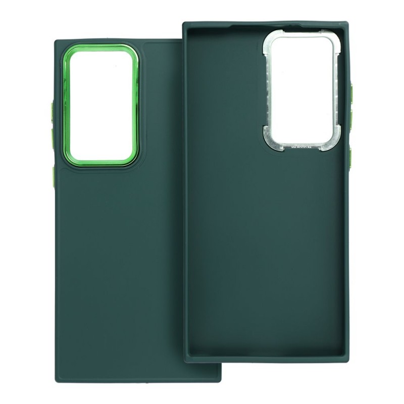 Θήκη Satin with Camera Lens Protection Samsung S23 Ultra 5G S918 Green Θήκη Satin with Camera Lens Protection Samsung S23 Ultra 5G S918 Green