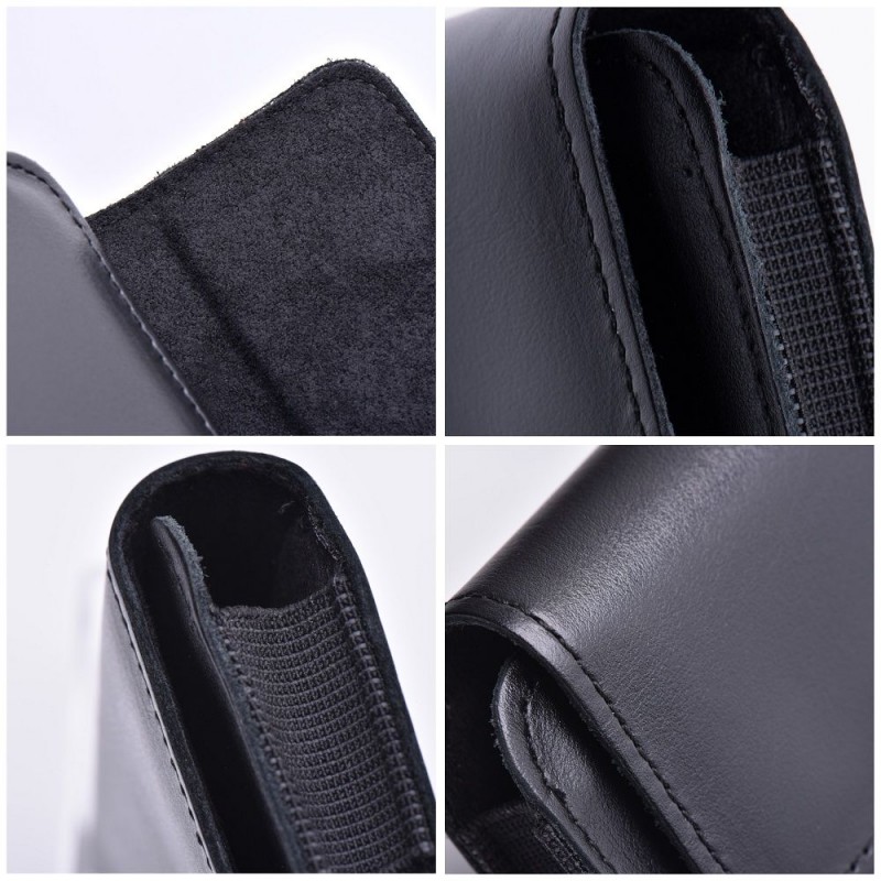 Θήκη ROYAL - Leather Universal Belt Holster- Size V - for SAMSUNG FLIP 1 / 2 / 3 / 4 / HUAWEI P50 Pocket / MOTOROLA RAZR 5G Black