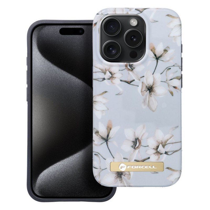 Θήκη Forcell F-Protect Mirage Case with MagSafe Apple iPhone 15 Pro (6.1") Spring Flowers