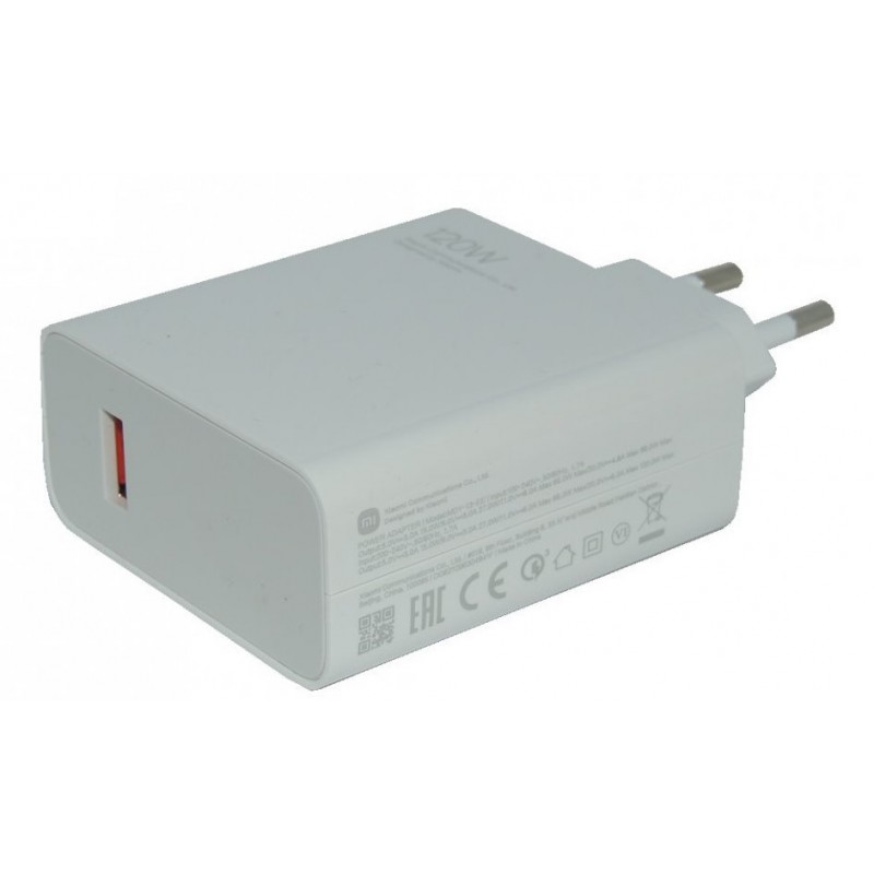 Φορτιστής Ταξιδιού Xiaomi MDY-13-EE Fast Charging 120W White (Original Bulk)