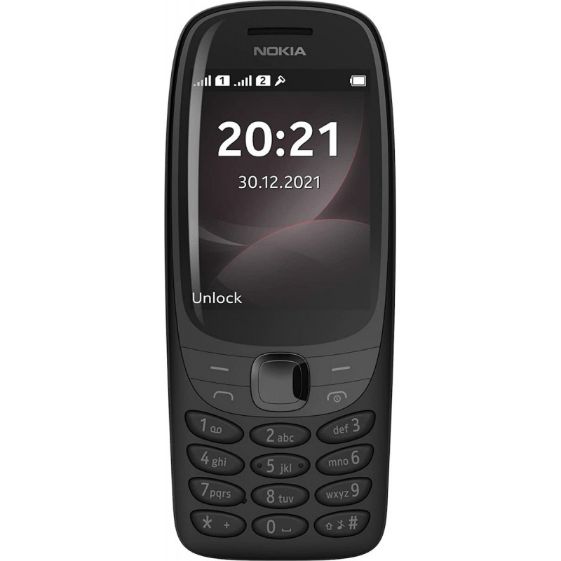 Nokia 6310 2021 Dual SIM Black με 2 Χρόνια Εγγύηση