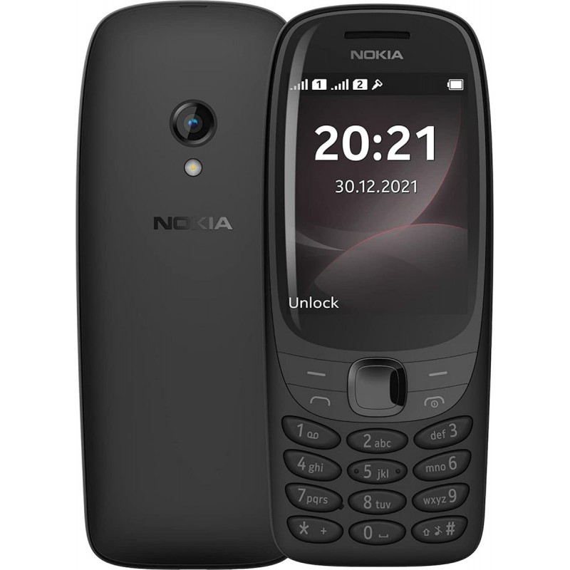 Nokia 6310 2021 Dual SIM Black με 2 Χρόνια Εγγύηση