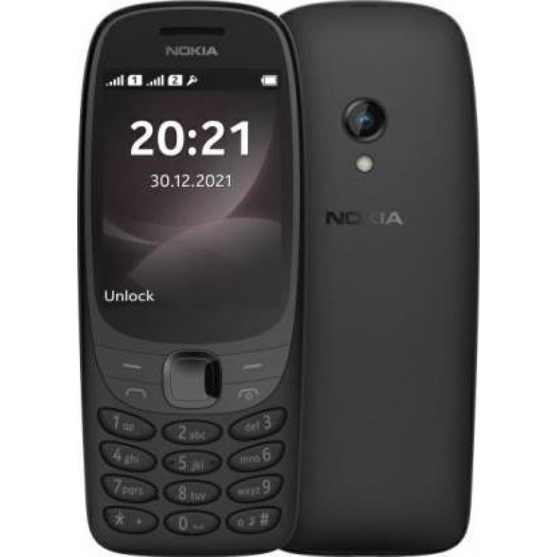 Nokia 6310 2021 Dual SIM Black με 2 Χρόνια Εγγύηση