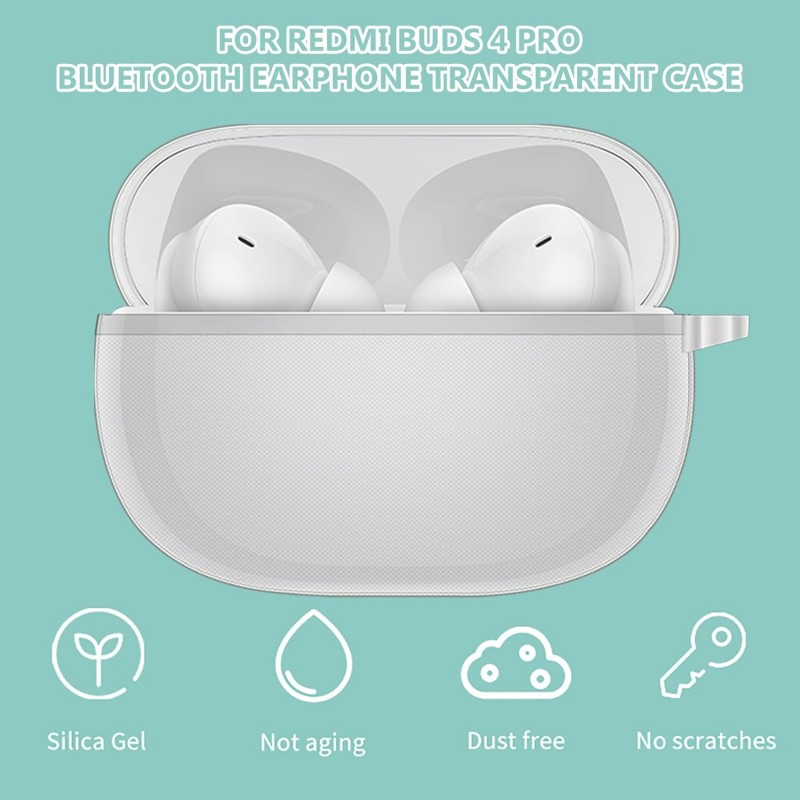 Θήκη Xiaomi Redmi Buds 5 Pro Silicone Skin Clear Θήκη Xiaomi Redmi Buds 5 Pro Silicone Skin Clear