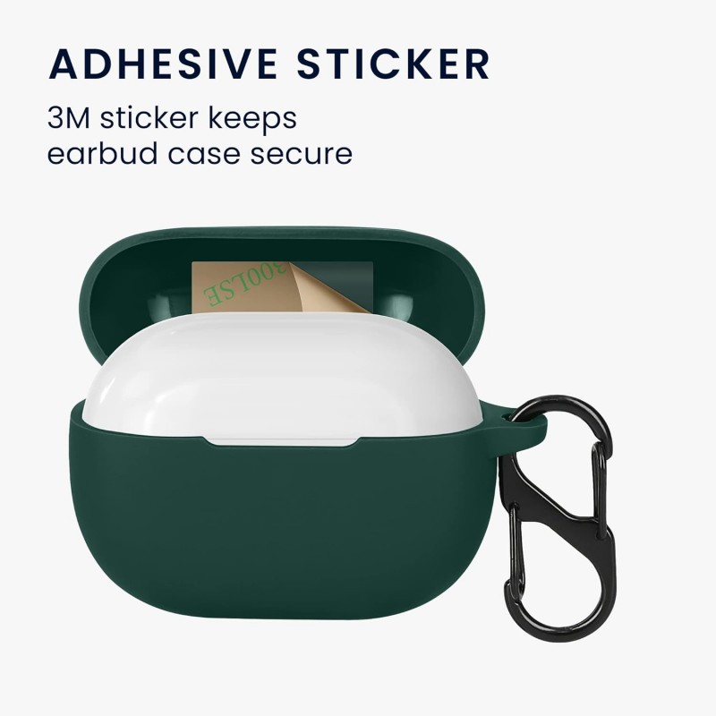 Θήκη Xiaomi Redmi Buds 4 Pro Silicone Skin with Carabiner Matcha Green Θήκη Xiaomi Redmi Buds 4 Pro Silicone Skin with Carabiner Matcha Green
