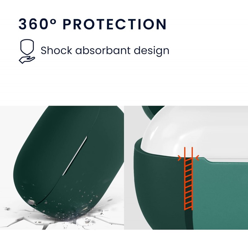 Θήκη Xiaomi Redmi Buds 4 Pro Silicone Skin with Carabiner Matcha Green Θήκη Xiaomi Redmi Buds 4 Pro Silicone Skin with Carabiner Matcha Green