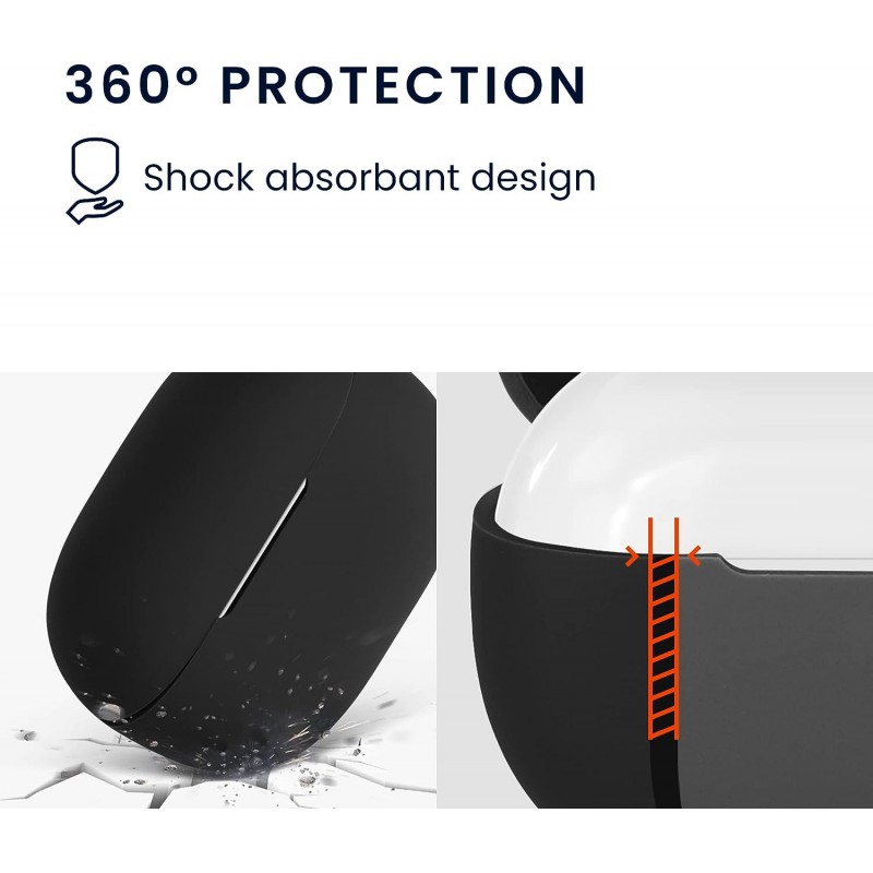 Θήκη Xiaomi Redmi Buds 4 Pro Silicone Skin with Carabiner Violet