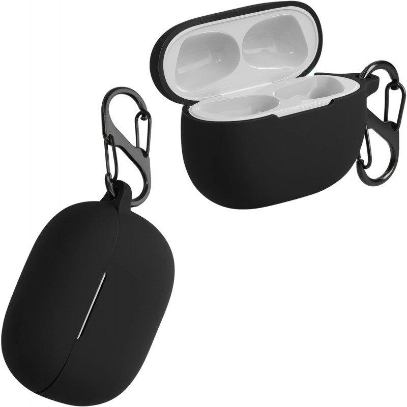 Θήκη Xiaomi Redmi Buds 4 Pro Silicone Skin with Carabiner Black Θήκη Xiaomi Redmi Buds 4 Pro Silicone Skin with Carabiner Black