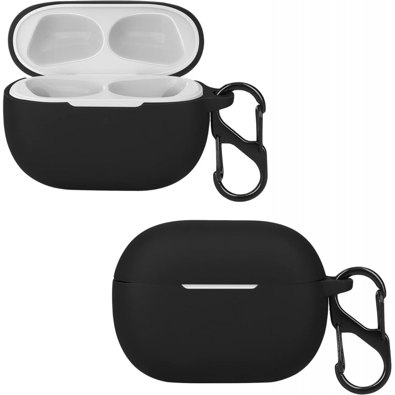 Θήκη Xiaomi Redmi Buds 4 Pro Silicone Skin with Carabiner Black Θήκη Xiaomi Redmi Buds 4 Pro Silicone Skin with Carabiner Black