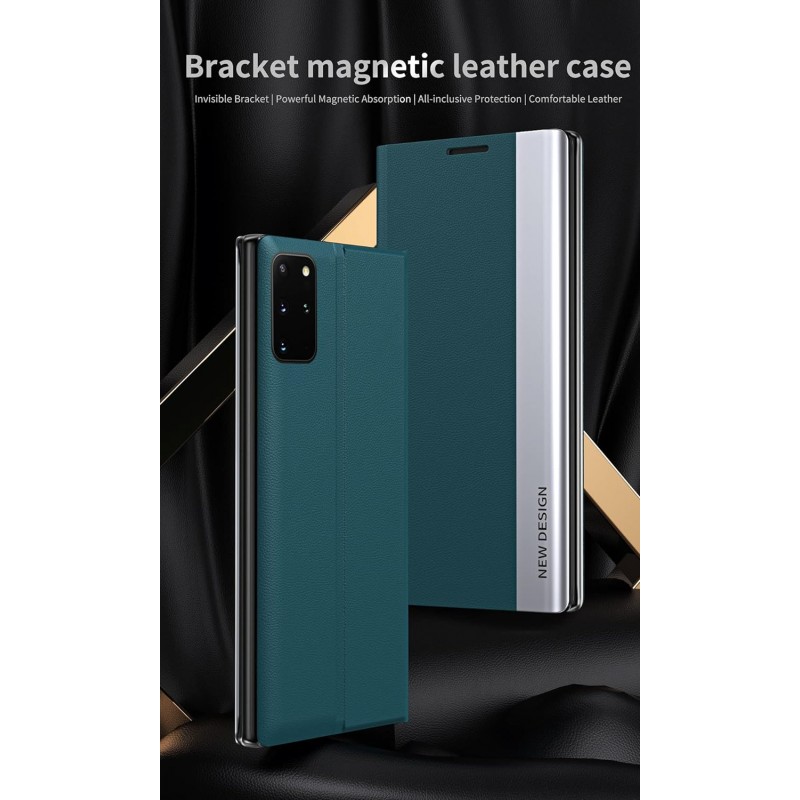Θήκη Book Bracket Leather Realme 12 Pro+ White