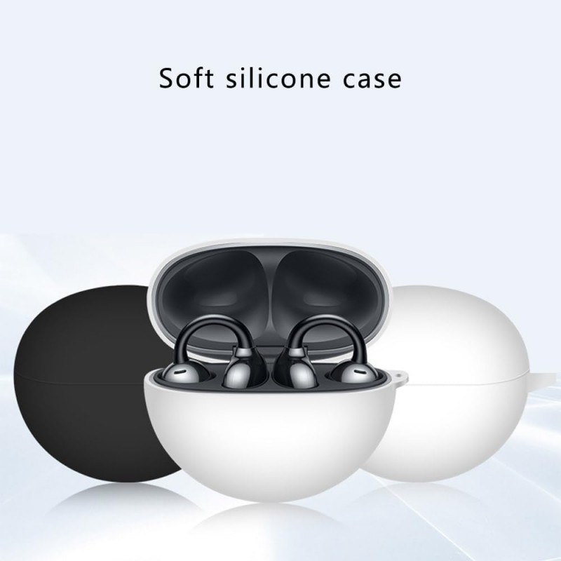 Θήκη Huawei FreeClip Silicone Skin with Carabiner Black
