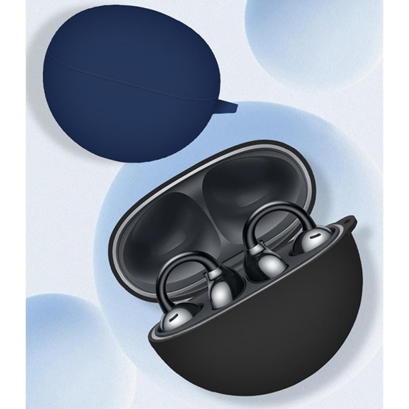 Θήκη Huawei FreeClip Silicone Skin with Carabiner Black