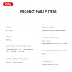 Βάση Γραφείου XO C136 Desktop Holder Black