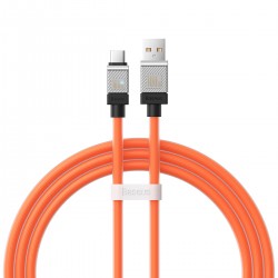 Καλώδιο Baseus Coolplay Fast Charging USB-A to Type-C 100W 1m Orange (CAKW000607)