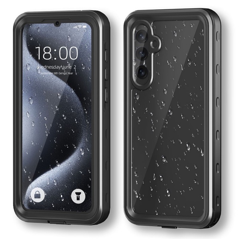 Αδιάβροχη θήκη Redpepper Samsung Galaxy A35 SM-A356 Shockproof/Waterproof Black/Clear