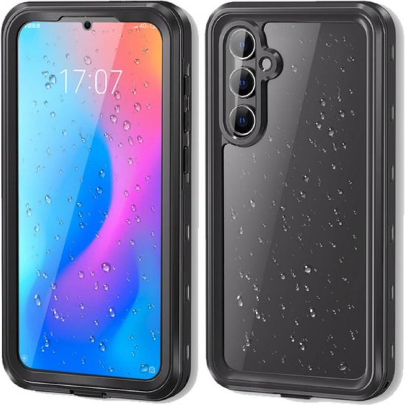 Αδιάβροχη θήκη Redpepper Samsung Galaxy A55 SM-A556 Shockproof/Waterproof Black/Clear