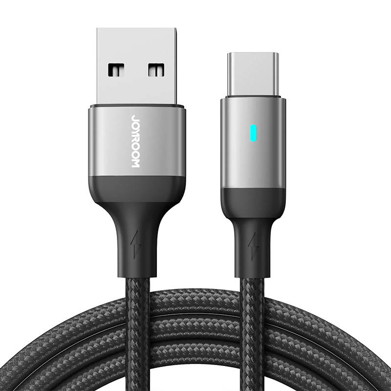 Καλώδιο Joyroom S-UC027A10 Braided USB 2.0 Cable USB to Type-C 3m Black Καλώδιο Joyroom S-UC027A10 Braided USB 2.0 Cable USB to Type-C 3m Black