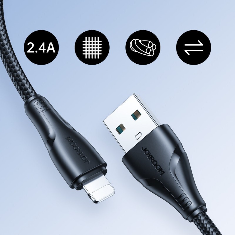 Καλώδιο Joyroom S-UL012A11 Braided USB-A to Lightning Cable 3m Black Καλώδιο Joyroom S-UL012A11 Braided USB-A to Lightning Cable 3m Black