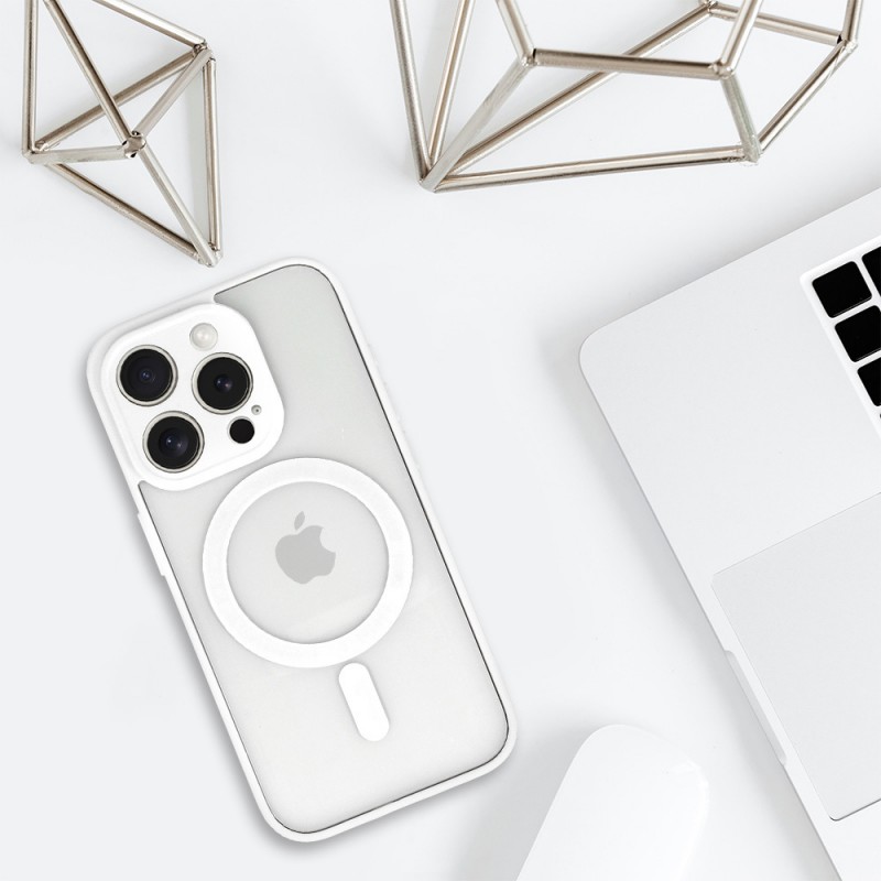 Θήκη Acrylic Color with MagSafe Magnet Apple iPhone 13 Pro (6.1") White