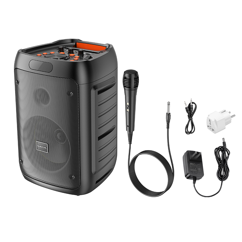 Φορητό Ηχείο Borofone Portable Bluetooth Speaker BP10 Fireworks with Microphone Black 