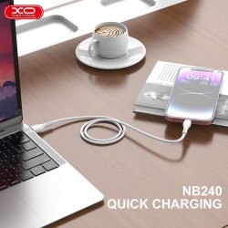 Καλώδιο Data XO Football Soft Rubber USB to Lightning  2.4A 1m (NB240) Orange
