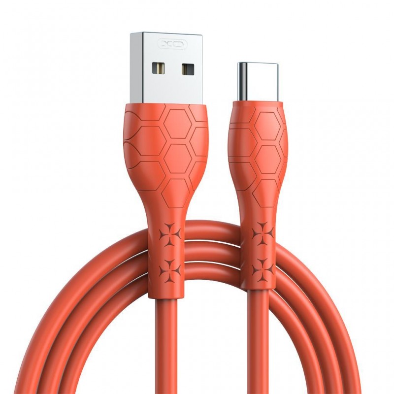 Καλώδιο Data XO Football Soft Rubber USB to Type C  2.4A 1m (NB240) Orange