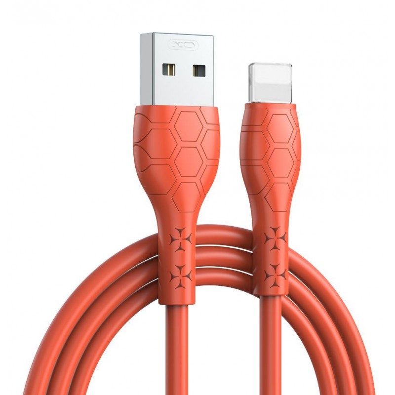 Καλώδιο Data XO Football Soft Rubber USB to Lightning  2.4A 1m (NB240) Orange