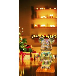 Επιτραπέζιο Φωτιστικό Table Lamp Bedside LED 3D BEAR Art Deco Gold Επιτραπέζιο Φωτιστικό Table Lamp Bedside LED 3D BEAR Art Deco Gold