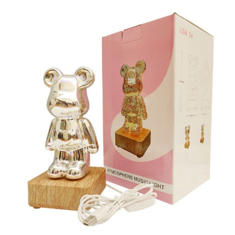 Επιτραπέζιο Φωτιστικό Table Lamp Bedside LED 3D BEAR Art Deco Gold Επιτραπέζιο Φωτιστικό Table Lamp Bedside LED 3D BEAR Art Deco Gold