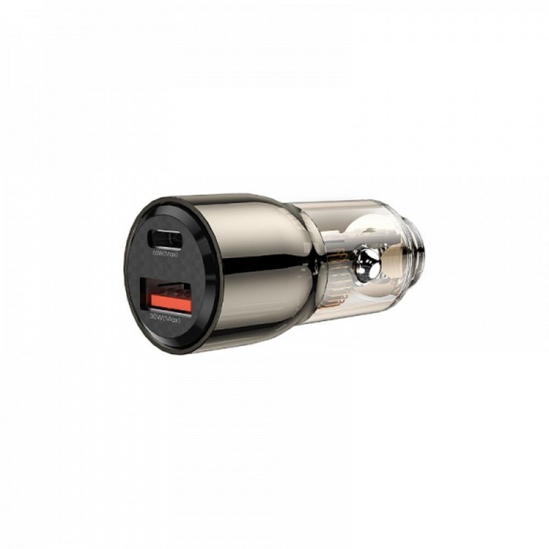 Φορτιστής Αυτοκινήτου WiWU Car Charger Wi-QC012 95W PD+QC USB A+USB C Gold