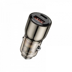 Φορτιστής Αυτοκινήτου WiWU Car Charger Wi-QC012 95W PD+QC USB A+USB C Gold