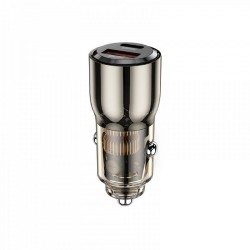 Φορτιστής Αυτοκινήτου WiWU Car Charger Wi-QC012 95W PD+QC USB A+USB C Gold