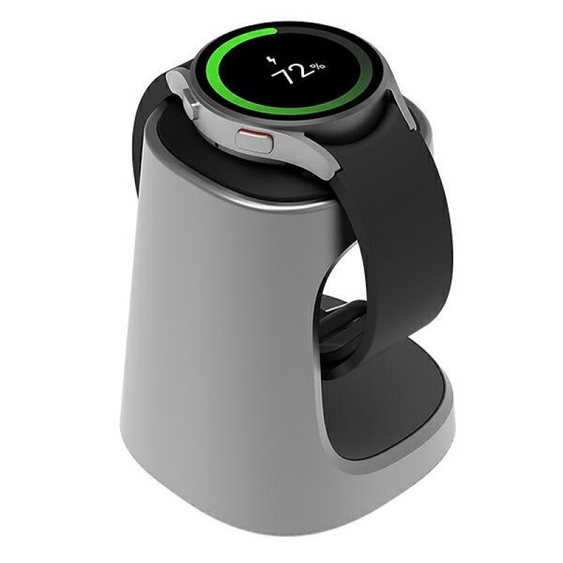 Βάση Φόρτισης Qi Samsung Wireless Charging Stand for Galaxy Watch 5 / 5 Pro GP-XVU022SAN Silver (Original)